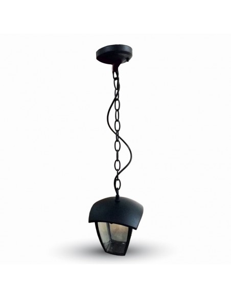7058-Lampada LED da Soffitto a Lanterna con Portalampada E Max  Colore Nero l cm IP-1
