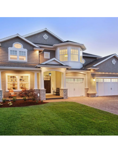 7058-Lampada LED da Soffitto a Lanterna con Portalampada E Max  Colore Nero l cm IP-4