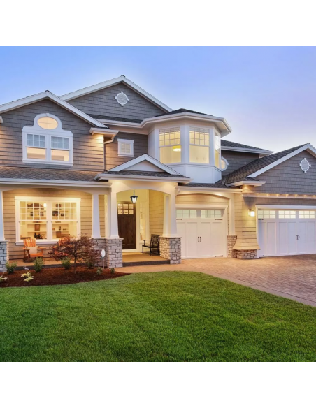 7058-Lampada LED da Soffitto a Lanterna con Portalampada E Max  Colore Nero l cm IP-4