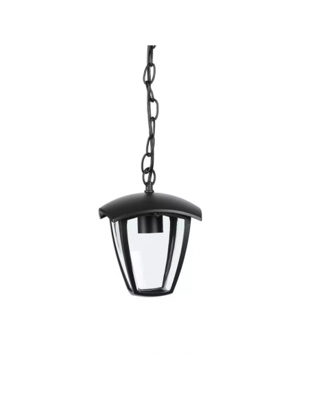 7058-Lampada LED da Soffitto a Lanterna con Portalampada E Max  Colore Nero l cm IP-5
