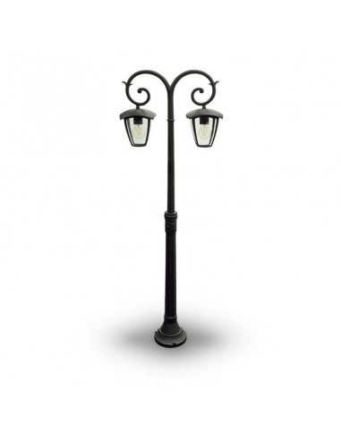 7061-Lampione LED con Portalampada E Max x Colore Nero h cm IP-4