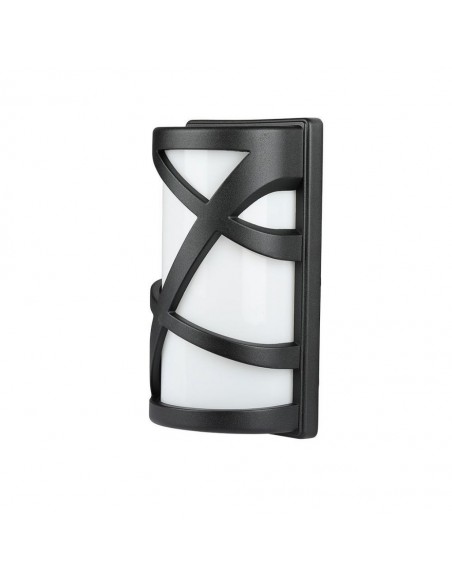 7064-Applique da Giardino con Portalampada E Max  Colore Nero Opaco IP-1