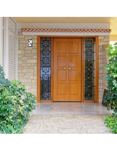 7064-Applique da Giardino con Portalampada E Max  Colore Nero Opaco IP-5