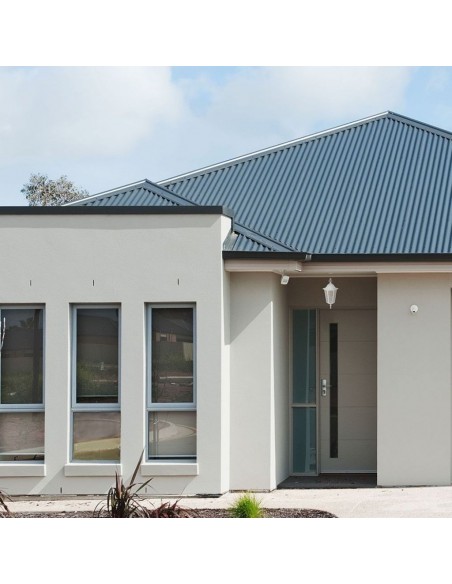 7073-Lampadario LED da Giardino a Sospensione in Alluminio con Portalampada EMax  Colore Bianco Opaco IP-4