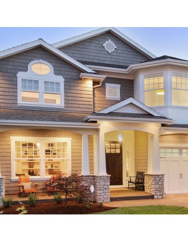 7073-Lampadario LED da Giardino a Sospensione in Alluminio con Portalampada EMax  Colore Bianco Opaco IP-5