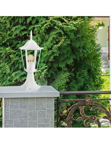 7075-Lampada LED da Terra a Lanterna con Portalampada E Max  Colore Bianco l mm IP-3