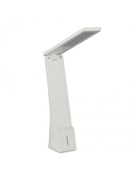 7098-Lampada LED da Tavolo   in  Ricaricabile a Batteria Colore Bianco e Argento Touch Dimmerabile-6