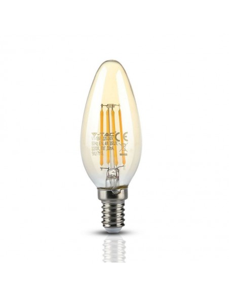 7113-Lampadina LED E  Candela Filamento Ambrato -1