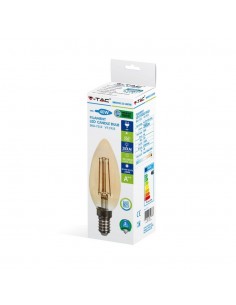 7113-Lampadina LED E  Candela Filamento Ambrato -1 2