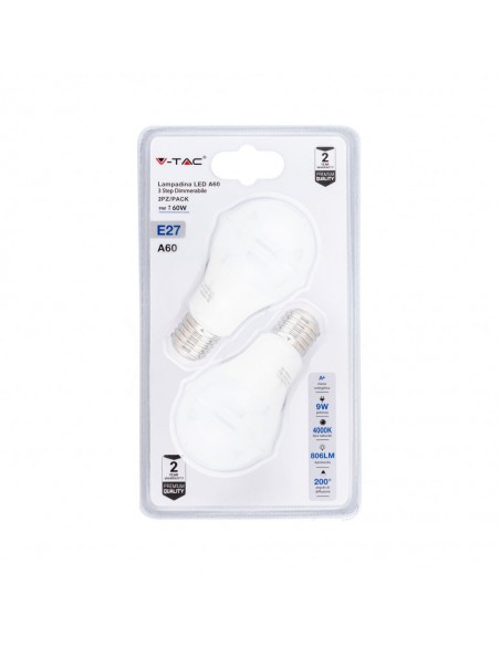 7289-Lampadina LED E  A  Step Dimmerabile  Blister  Pezzi-1