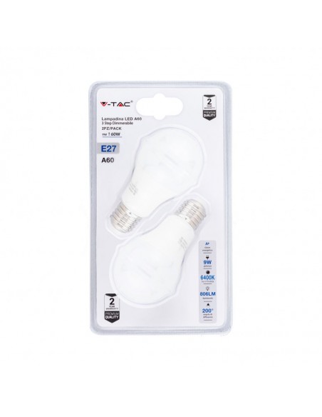 7290-Lampadina LED E  A  Step Dimmerabile  Blister  Pezzi-1