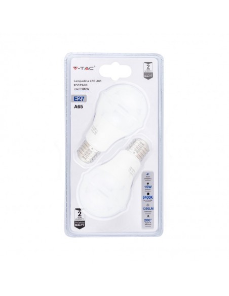 7302-Lampadina LED E  LM/W A  Blister  Pezzi-1