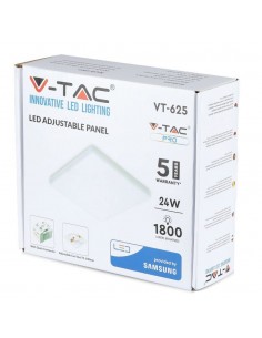 744-Mini Pannello LED  Chip Samsung Montaggio ad Incasso Regolabile Quadrato -1 2