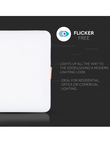 744-Mini Pannello LED  Chip Samsung Montaggio ad Incasso Regolabile Quadrato -6