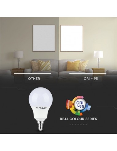 Lampadina LED 5.5W E14 P45 6400K CRI...