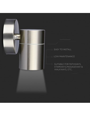 Portafaretto LED da Muro Rotondo GU10...