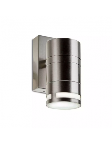 7505-Portafaretto LED da Muro Rotondo GU Max  Colore Metallico IP-4