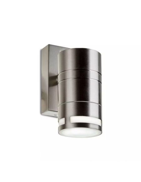 7505-Portafaretto LED da Muro Rotondo GU Max  Colore Metallico IP-4