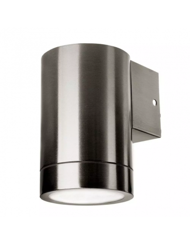 7506-Portafaretto LED da Muro Rotondo GU Max  Colore Metallico IP-6