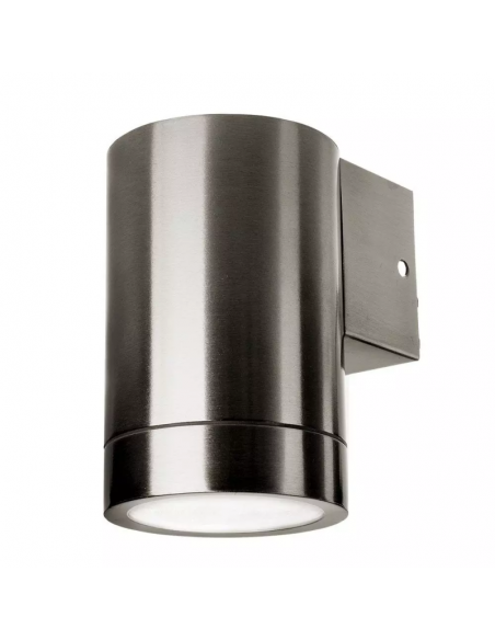 7506-Portafaretto LED da Muro Rotondo GU Max  Colore Metallico IP-6