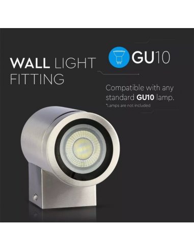 Portafaretto LED da Muro Rotondo GU10...