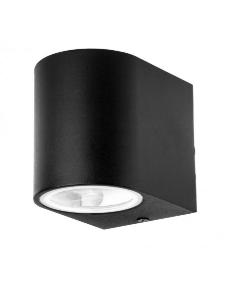 7508-Portafaretto LED da Muro Rotondo GU Max  Colore Nero IP-1