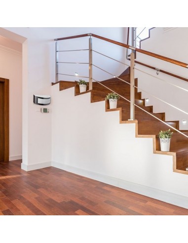 7513-Lampada LED da Muro Arrotondata con Portalampada E Max  Colore Grigio IP-3