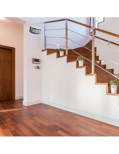 7514-Lampada LED da Muro Arrotondata con Portalampada E Max  Colore Grigio IP-4