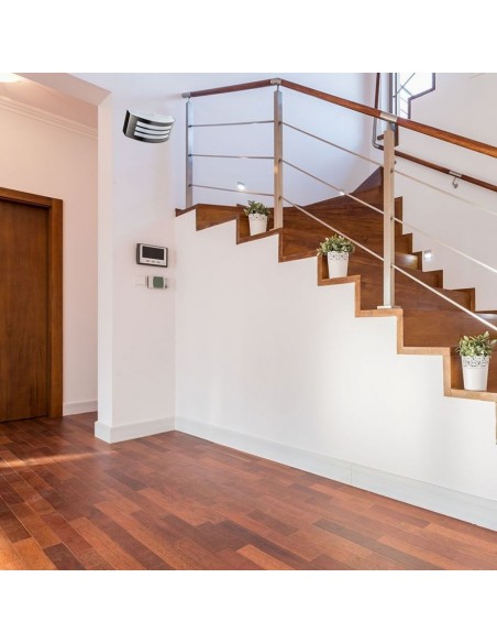 7514-Lampada LED da Muro Arrotondata con Portalampada E Max  Colore Grigio IP-4