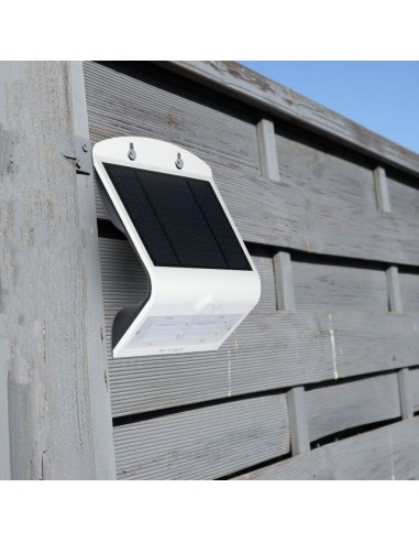 7523-Lampada LED Solare da Muro a Batteria  LM/W LED con Sensore PIR Colore Bianco  -5