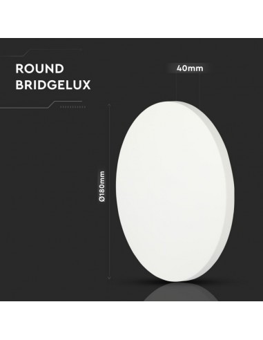 7526-Lampada LED da Muro Rotonda  LM/W Colore Bianco  -3