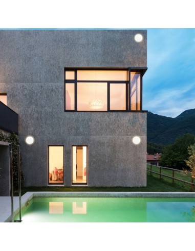 7526-Lampada LED da Muro Rotonda  LM/W Colore Bianco  -4