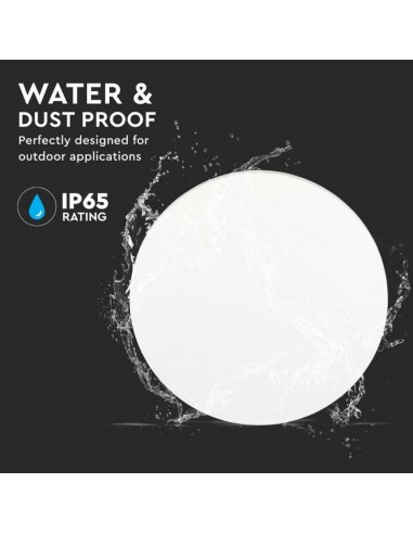 7526-Lampada LED da Muro Rotonda  LM/W Colore Bianco  -5