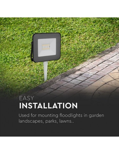 7537-Picchetto in Alluminio per Fari LED Colore Bianco d mm Hmm-3