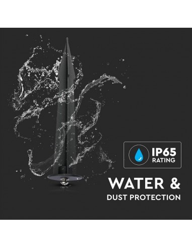 7538-Picchetto in Alluminio per Fari LED Colore Nero d mm Hmm-5