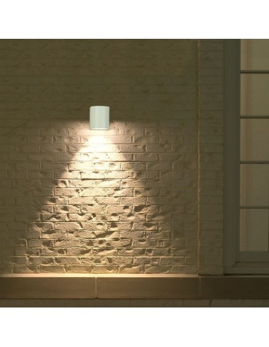 7540-Portafaretto LED da Muro Rotondo GU Max  Colore Bianco IP-4