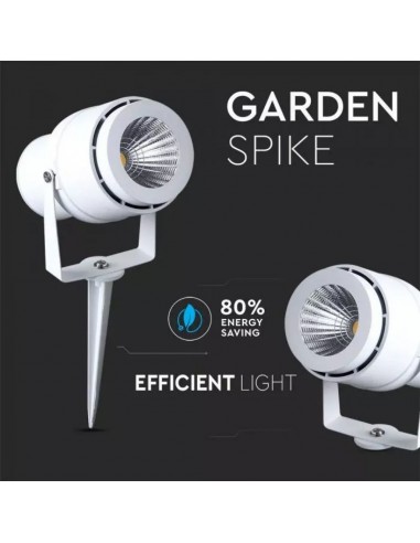 7549-Faretto LED da Giardino  con Picchetto Colore Bianco Luce Verde -5