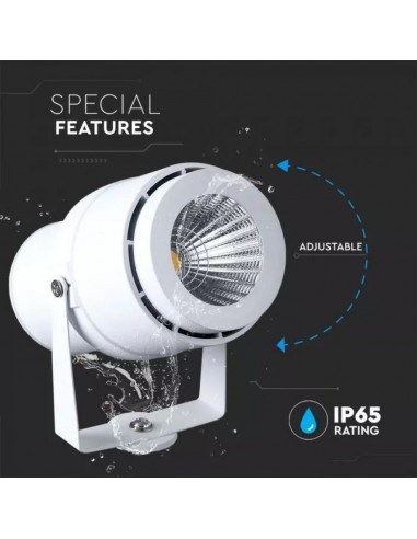 7549-Faretto LED da Giardino  con Picchetto Colore Bianco Luce Verde -6