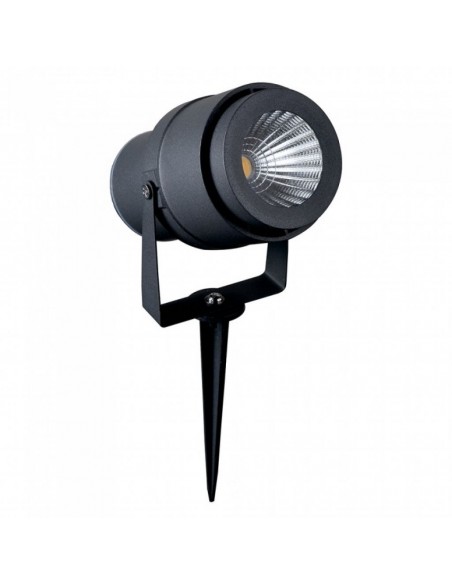 7552-Faretto LED da Giardino  con Picchetto Colore Grigio Luce Verde -1