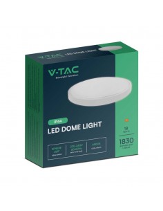 76171-Plafoniera LED Rotonda  Cornice Bianca  IP-1 2