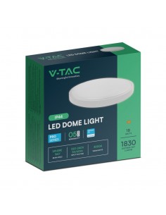 76171-24-Plafoniera LED Chip Samsung Rotonda  LM/W Colore Bianco Diametro mm  IP-1 2