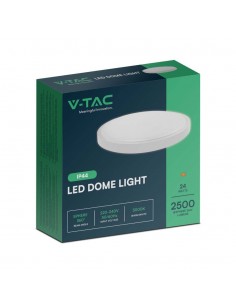 76201-Plafoniera LED Rotonda  Cornice Bianca  IP-1 2