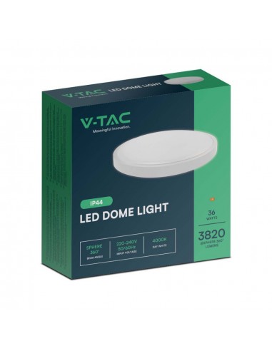 76221-Plafoniera LED Rotonda  Cornice Bianca  IP-2