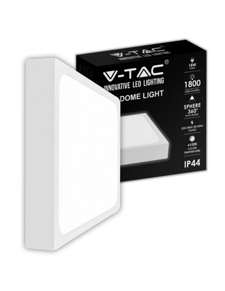 7626-Plafoniera LED Quadrata  Colore Bianco  IP-1