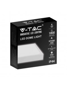 7626-Plafoniera LED Quadrata  Colore Bianco  IP-1 2