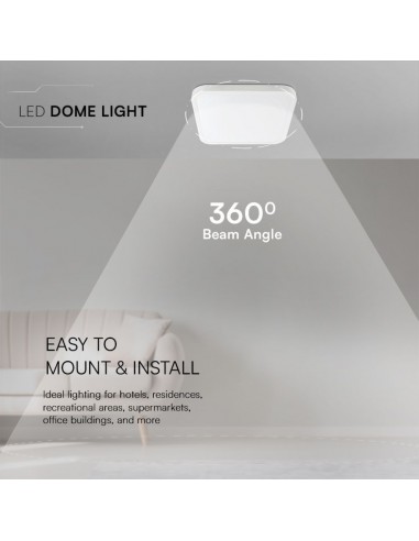 Plafoniera LED Chip Samsung Quadrata...