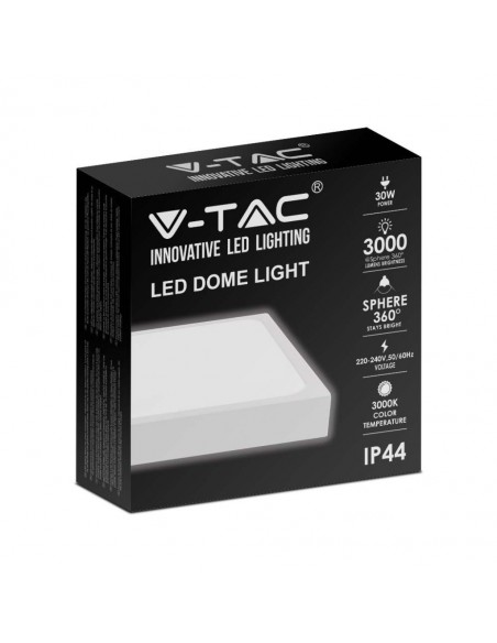 7631-Plafoniera LED Quadrata  Colore Bianco  IP-2
