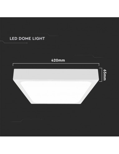 7631-Plafoniera LED Quadrata  Colore Bianco  IP-3