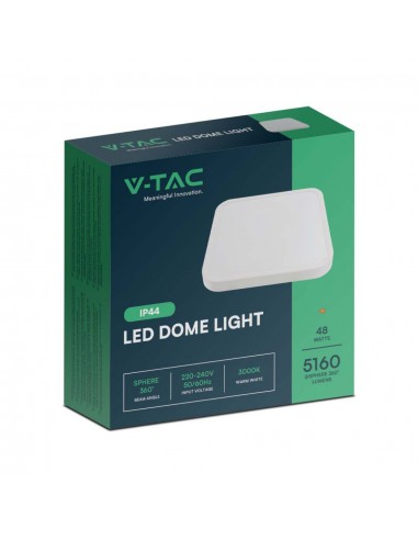 76311-Plafoniera LED Quadrata  Colore Bianco  IP-2