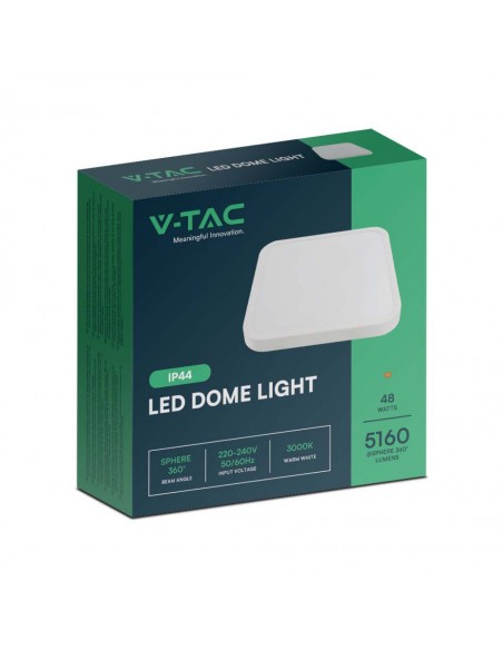 76321-Plafoniera LED Quadrata  Colore Bianco  IP-2